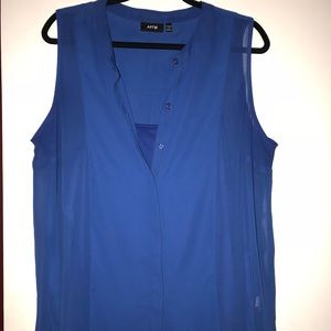 Button down blouse with matching camisol